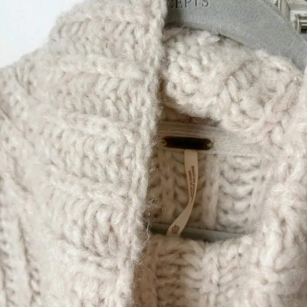 Free People Fluffy Fox Oversized Sweater